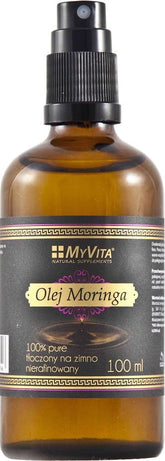 Moringaöljy 100% raaka, kylmÀpuristettu 100ml MYVITA